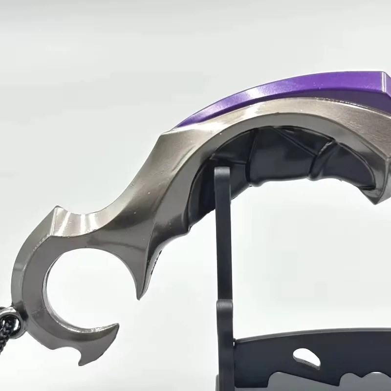 15cm valorant armaelee reaver karambit faca de metal jogo periférico katana samurai espada lâmina sem cortes ornamentos presente meninos brinquedo