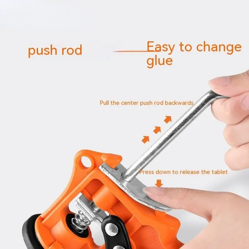 1pc 9 Inches Caulking Tool Kit Silicone Handheld Caulking Gun with Multifunction Grout Scraper and Caulk Nozzle Finisher Sealant