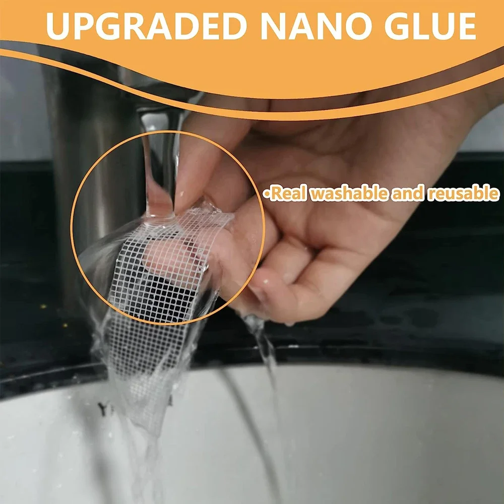 Nano cinta adhesiva de doble cara Ultra fuerte de 1-10m, transparente, extraíble, impermeable, tira adhesiva Extra fuerte, cinta de dos lados resistente