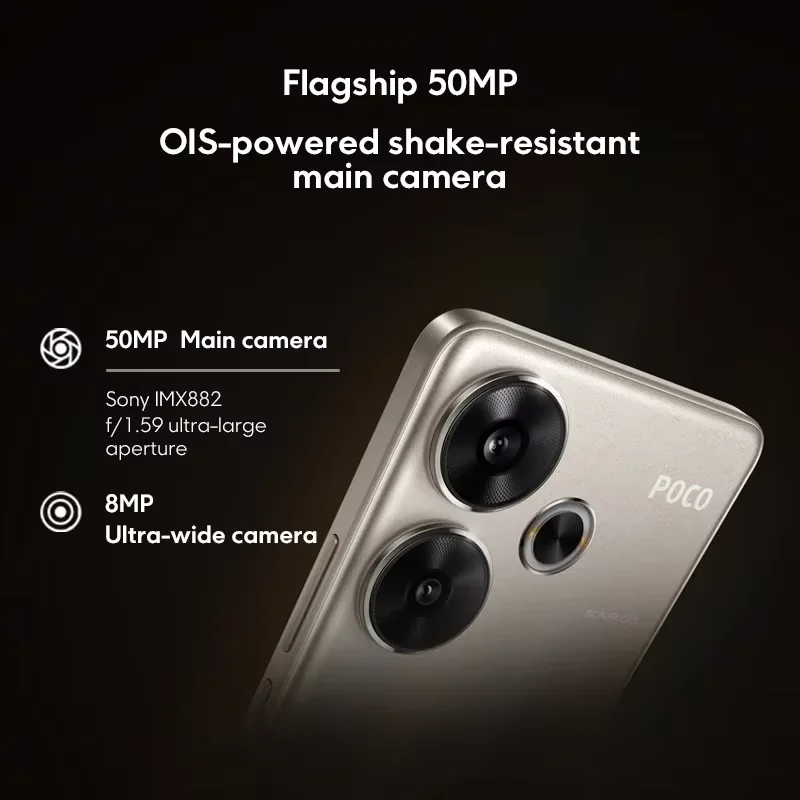 Smartphone POCO F6 Versão Global Snapdragon ® Bateria de carregamento turbo 8s Gen 3 90W 5000mAh