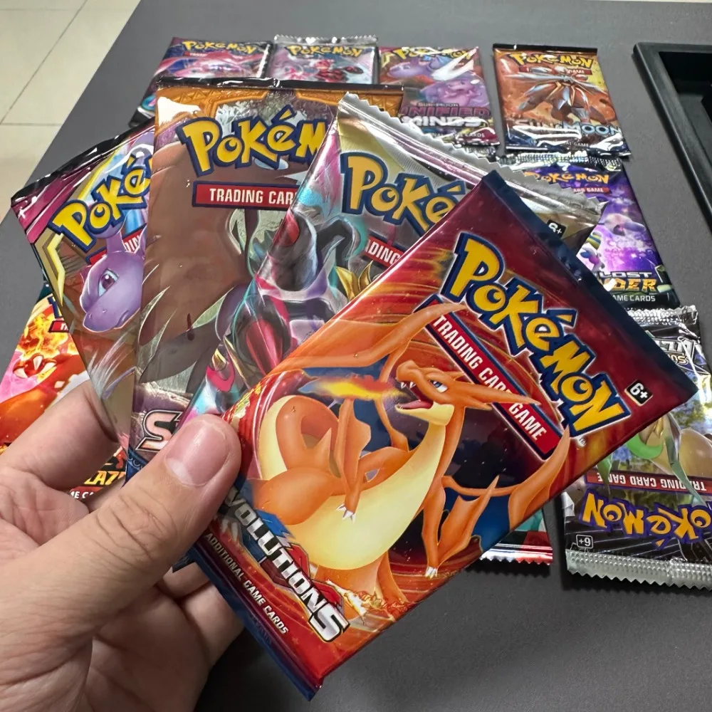 4er-Pack Pokemon-Karten 151 Team Up Sun & Moon Thunder Englisches Sammelkartenspiel Evolutions Booster Sammlerstück Kinderspielzeug Geschenke
