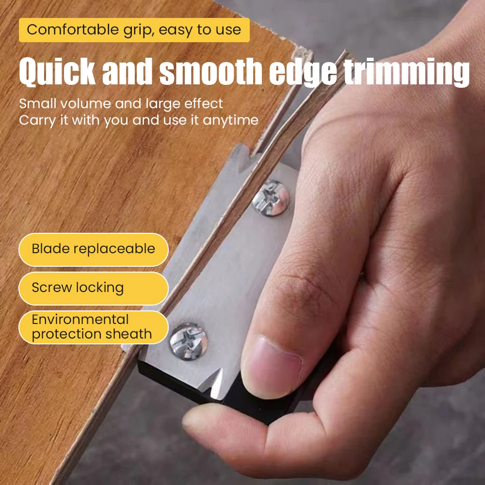 Manual Edge Trimmer Right Angle Woodworking Plane Edge Sealing Blade Wood Chamfer and Rounded Blade Woodworking Hand Tool