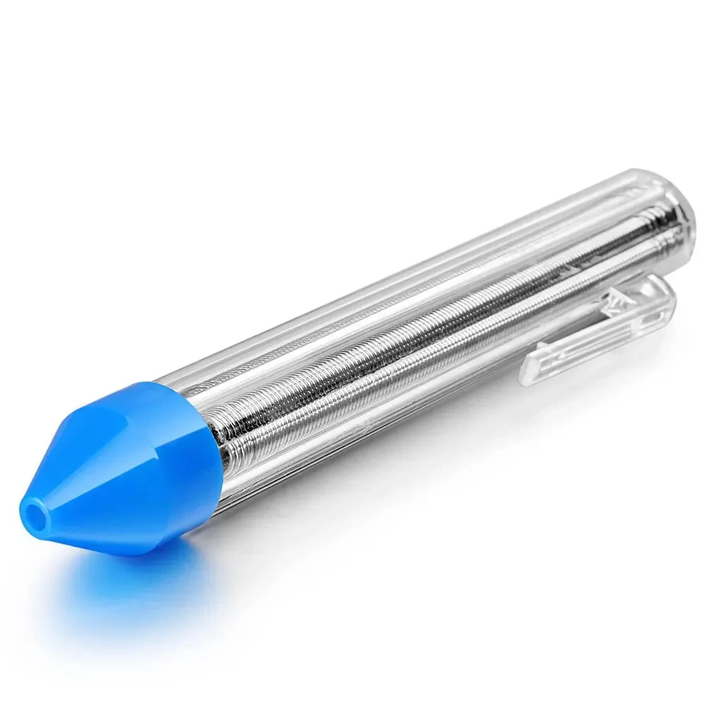 Caneta de lata de fio de solda sem chumbo, 0.8/1.0mm, portátil, núcleo de resina, ferramenta de reparo de ferro de solda, caixa de tinta, caneta de solda de fio de estanho