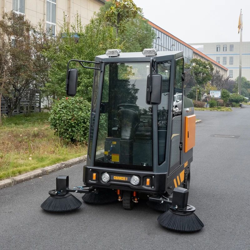 Máquina de limpieza barredora de pisos automática industrial U190C Street Cleaner