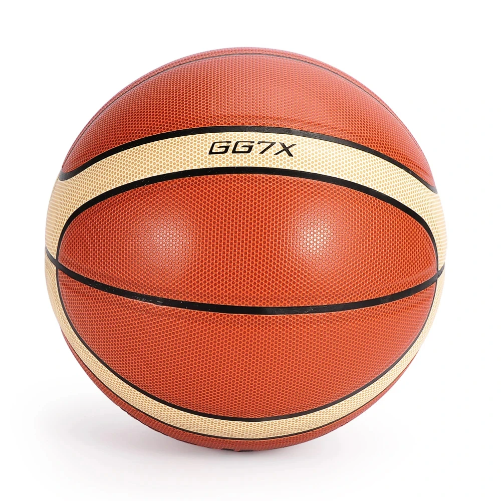 Molten GG7X บาสเกตบอลหนัง PU สําหรับผู้ใหญ่วัยรุ่นเด็กกลางแจ้งในร่ม Match Training FIBA ได้รับการอนุมัติ