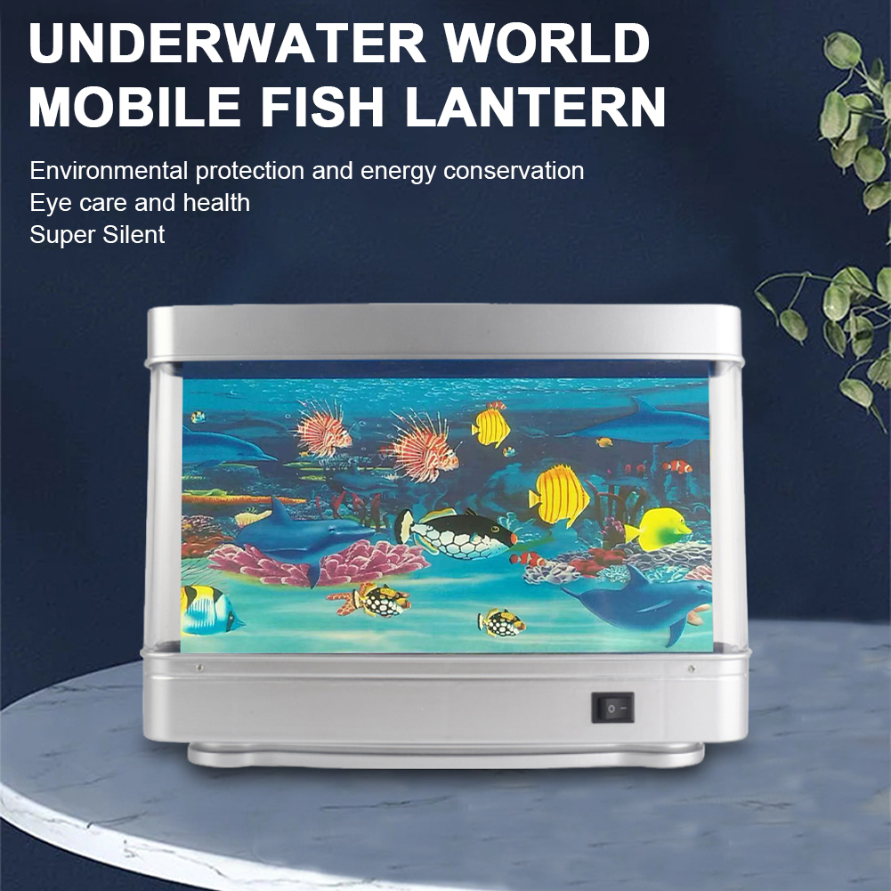 Lampe LED Sensorielle pour Aquarium de Poissons Tropicaux, Faux, Décorative, Cadeau pour Enfant