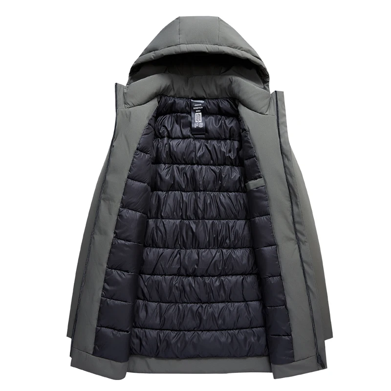 2024 nova chegada jaqueta de inverno dos homens soleira-como jaquetas de algodão moda masculina engrossar quente com capuz parkas trench coat masculino tamanho M-4XL