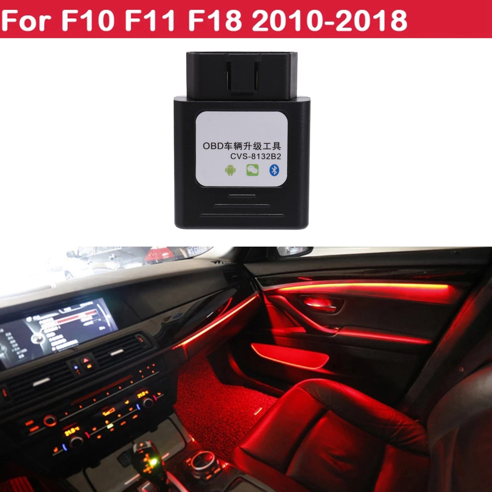 Luz ambiental do carro com codificação do OBD, Mercedes-Benz A, B, C, GLC, GLA, GLB, classe-Audi A3 do CLA, A4L, A5, A6L, A7, A8L, Q2L, q3/Q5/Q5L/Q7