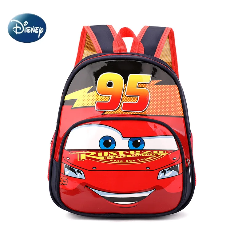 Disney carros relâmpago mcqueen 3d mini mochila crianças dos desenhos animados estereoscópico mochila moda kawaii crianças
