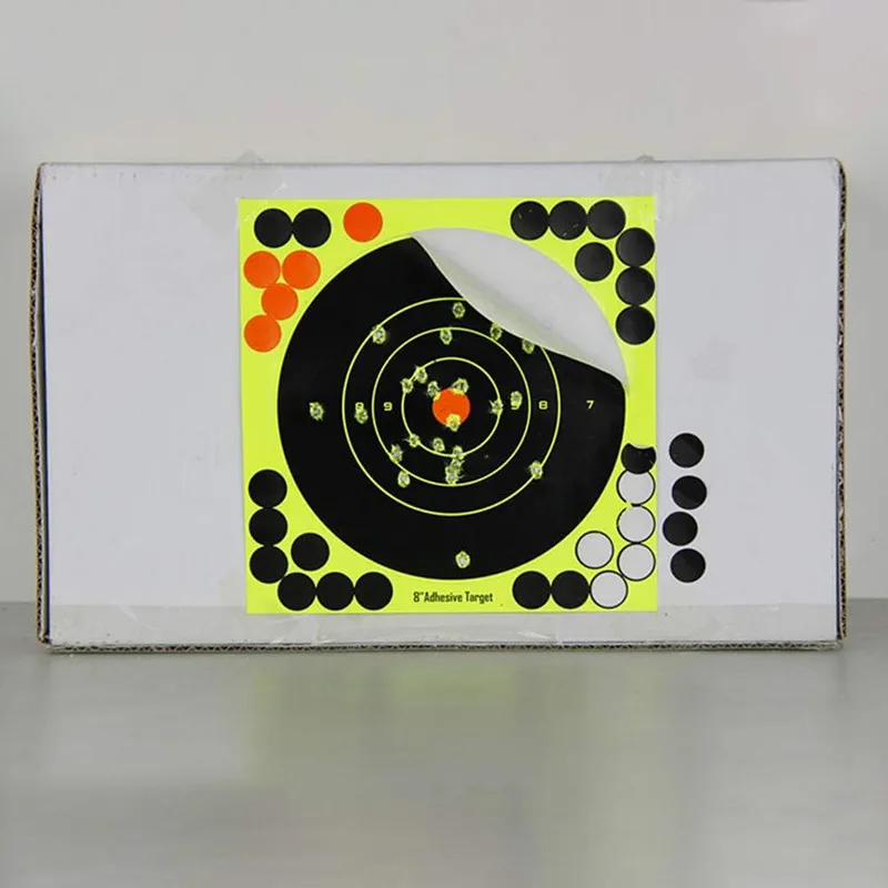 5-30pcs Round Target Pasters Splatter Target Paper Reactive Shooting Train 8 inch Self Adhesive Stickers Hunting Dots Gun Rifles