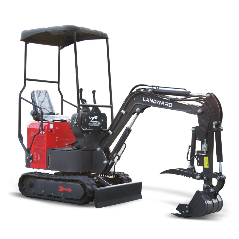 China 1000kg Mini Excavator High Efficiency Hydraulic Small Excavator Crawler Mini Excavator Factory Shipment Can Be Customized