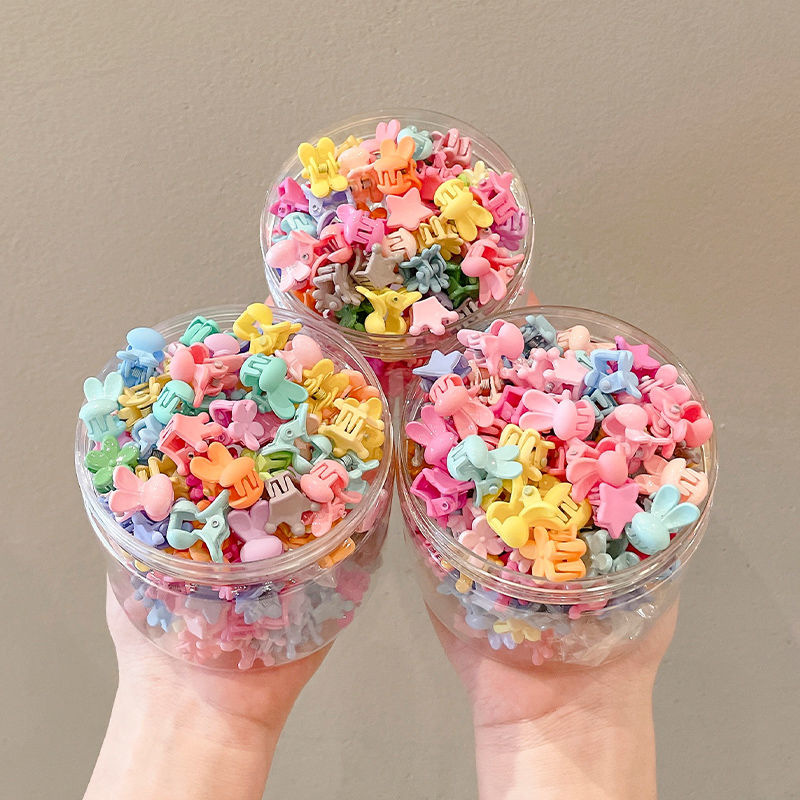 Lazos Pelo Niña Pinzas para el pelo pequeñas y bonitas para niña, horquilla colorida de dibujos animados, conejo, flor, corona, estrella, accesorios para el cabello, 30 unidades por lote