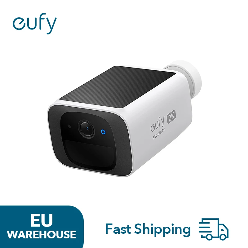 (Stock UE) Eufy Security S220 SoloCam Telecamera di sicurezza solare Telecamera esterna wireless Alimentazione continua Risoluzione 2K Wireless