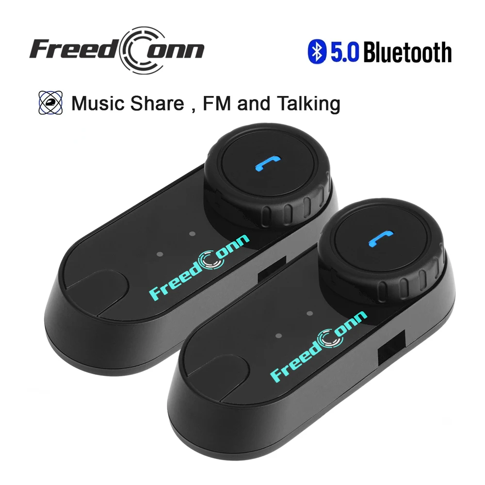Freedconn Helm Bluetooth Headset Groep Motor Intercom Koptelefoon FM Muziek Delen Intercomunicador tot 6 rijders T Com VB