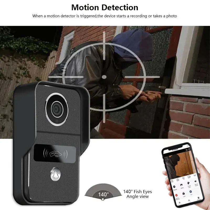 Tuya Smart Wifi 2-draads intercom videodeurbelsysteem voor thuisdeurtelefoon Ondersteuning IP-camera