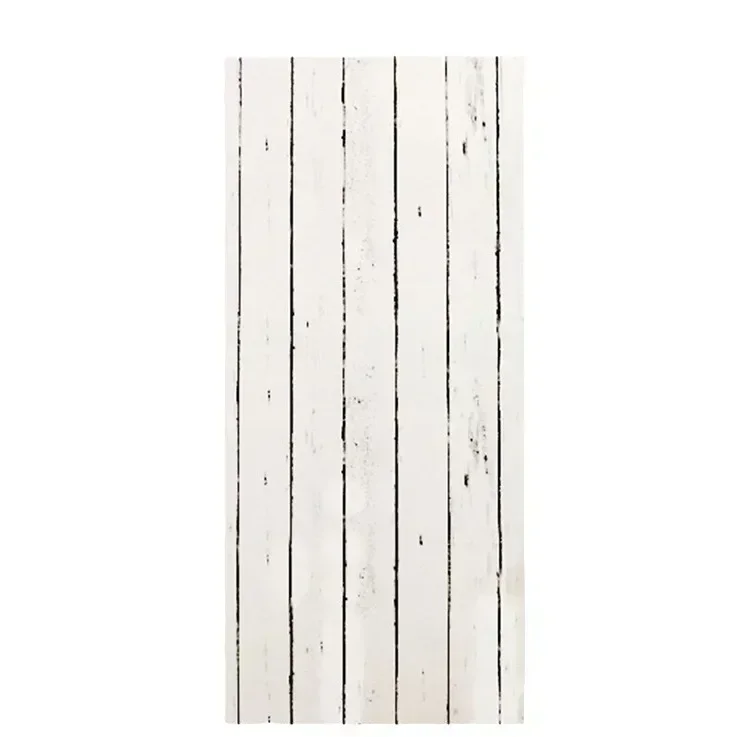 Estilo retro branco grão de madeira mural dormitório móveis auto-adesivo papel de parede fundo adesivos materiais de decoração