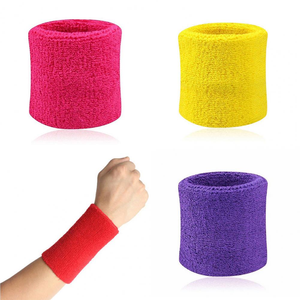 Muñequera de secado rápido para gimnasio, Banda de sudor deportiva, Protector de muñeca para correr, soporte de muñeca de seguridad, vendaje envolvente, 2 piezas
