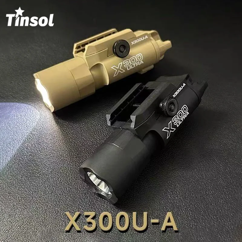 TINSOL Neues X300U-A Multifunktionales taktisches Licht: Passend für 20-mm-Schiene, für Spielzeug-Airsoft-Waffen, Jagd, CS-Matches und Wargames