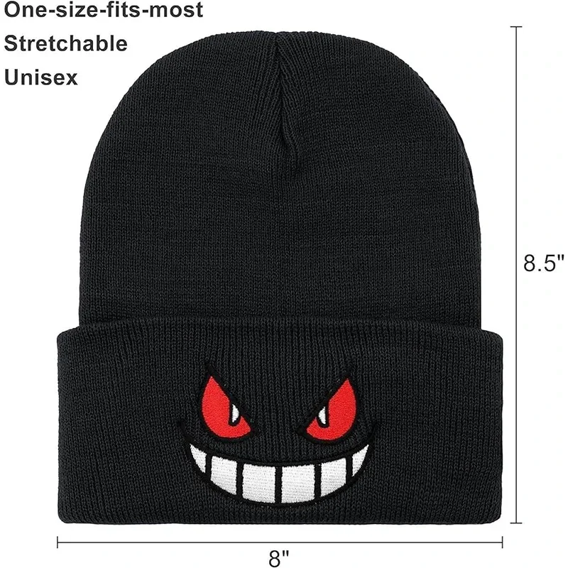 Anime Cap Unisex Tägliche Mütze Erwachsene Kinder Cartoon Gestickte Strickmütze Halloween Cosplay Prop Weihnachtsgeschenk