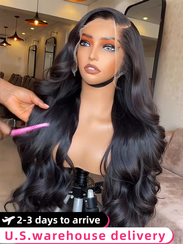Wet And Wavy Lace Frontal Wig Human Hair 13x6 Raw Hd Transparent Body Wave Human Hair Wigs 40 Inch 13x5 Lace Front Wig For Women
