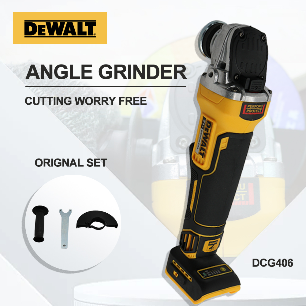 DEWALT DCG406 Kit 100/125MM 20V meuleuse d'angle sans brosse Maglev métal coupe charge meuleuse d'angle sans batterie