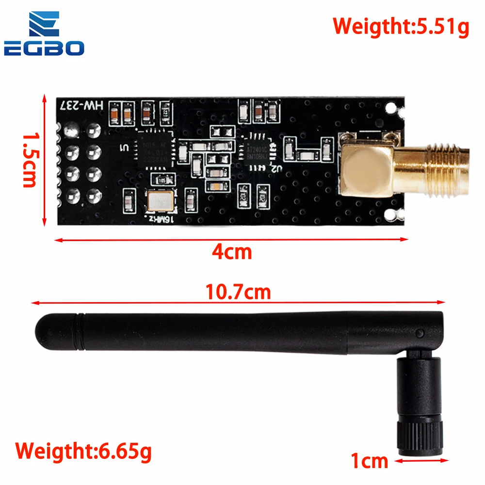 NRF24L01 Módulo inalámbrico PA LNA con antena 1000 metros de larga distancia FZ0410 Somos el fabricante