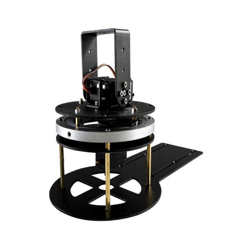 2 suporte de rotação dof chassi base alumínio plataforma robô kit diy mg996 ds3218 servo para drone pista antena estação à terra