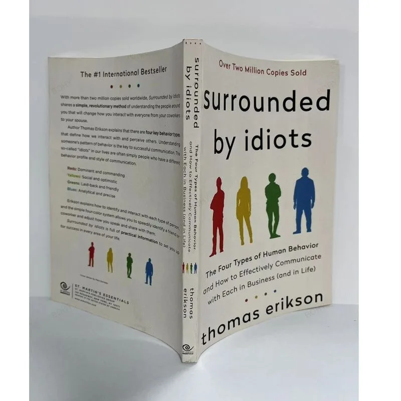 Bestseller-libro en inglés, novela rodeada de Idiots, los cuatro tipos de comportamiento humano de Thomas eridson