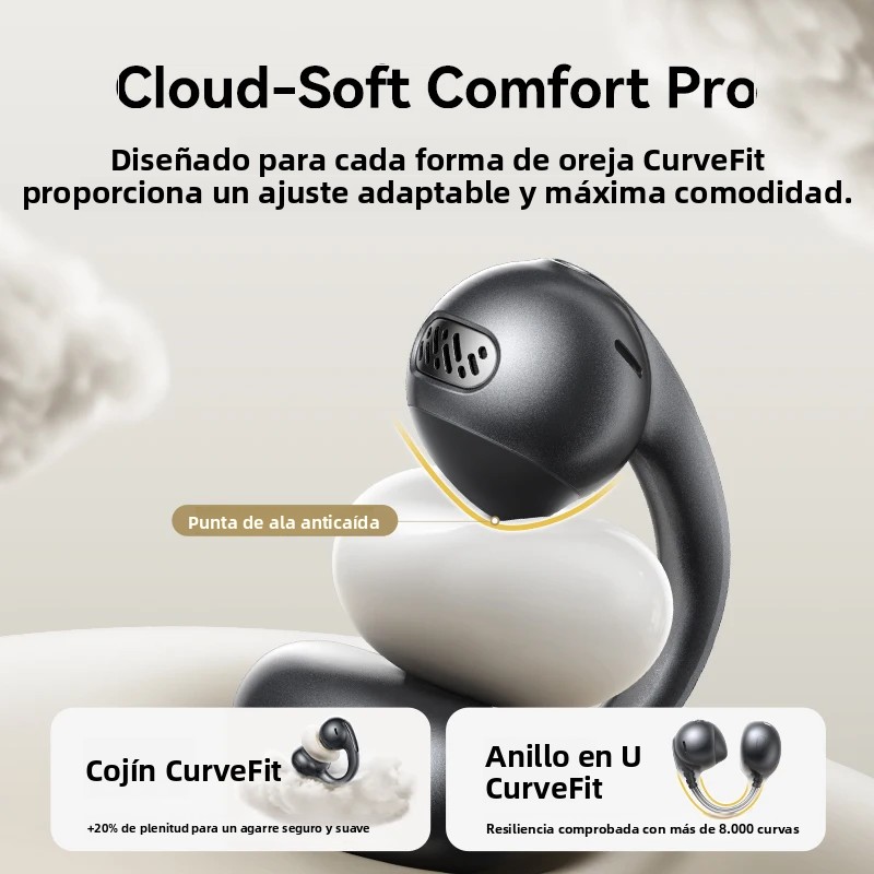 Baseus MC1 Pro auriculares inalámbricos con Clip para la oreja Bluetooth 6,0 auriculares Ultra abiertos de alta resolución pendientes con Clip ENC de 4 micrófonos en los oídos