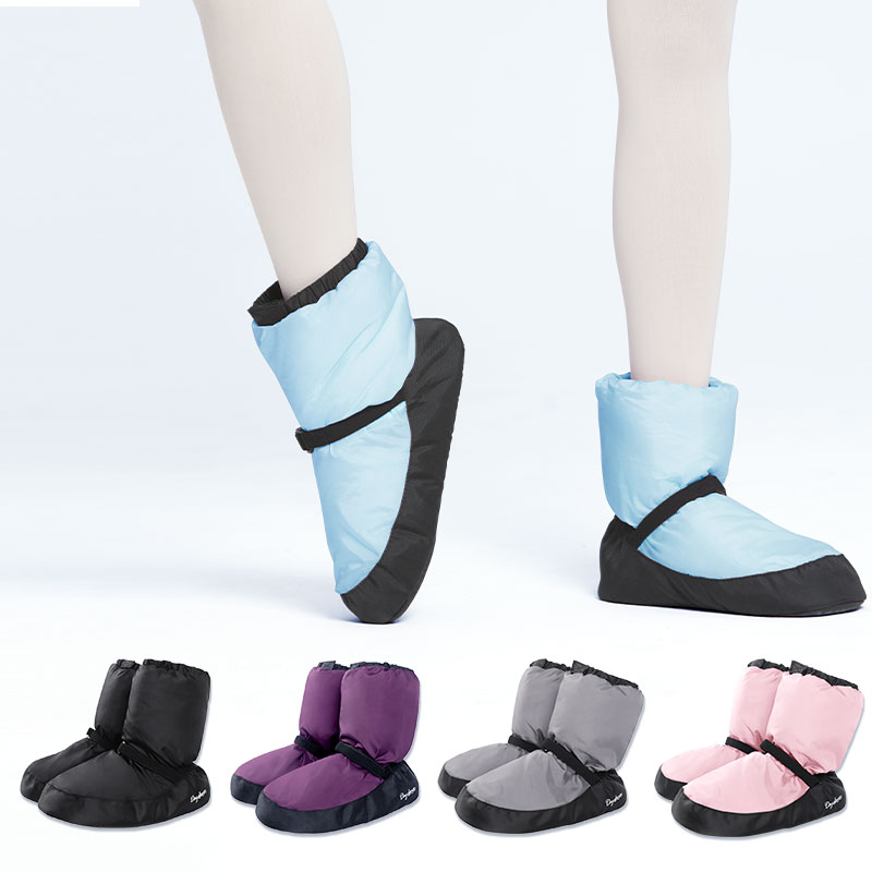 Chaussures de Ballet pour femmes, chaussons d'échauffement, chaussures de danse nationale, bottes de danse d'hiver, bottes de ballerine chaudes et antidérapantes, chaussures d'entraînement