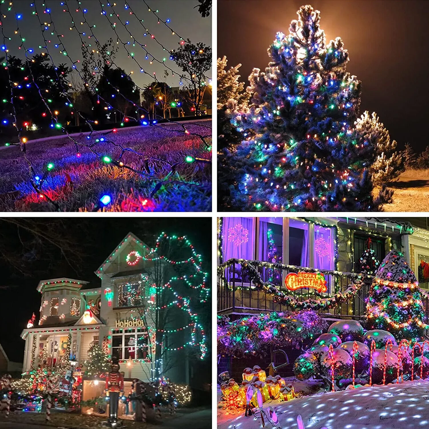 Outdoor Solar String Light LED Fairy Garland Copper Wire Light Garden Yard Party Christmas Decoration Lamp 8 Mode