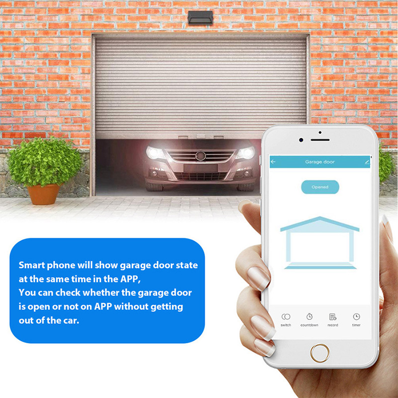NEW WiFi Switch Smart Garage Door Opener Controller Work With Alexa Echo Google Home SmartLife/Tuya APP Control No Hub Require