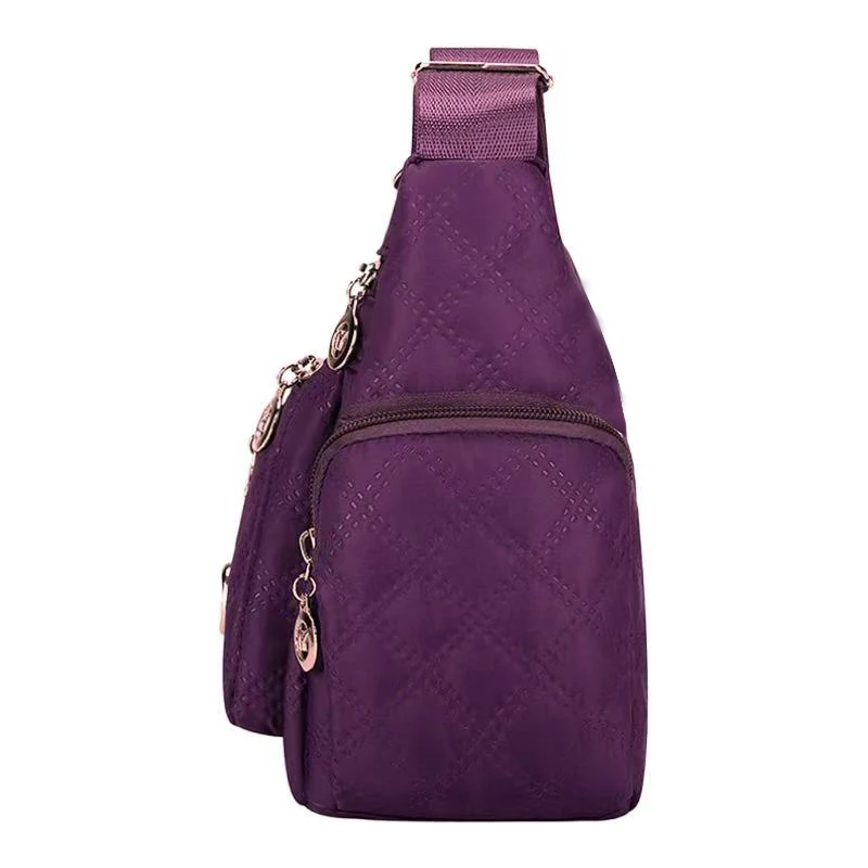 Borsa a tracolla da uomo e da donna versatile e di forma quadrata, borsa grande nuovo stile, borsa in tessuto, borsa a tracolla stile Oxford, alla moda