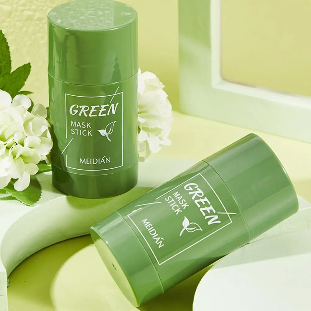 Face Clean Mask Green Tea Cleansing Stick Mask Shrink pores Deep Blackhead Remover facial Moisturizing Deep Cleansing Mask Film