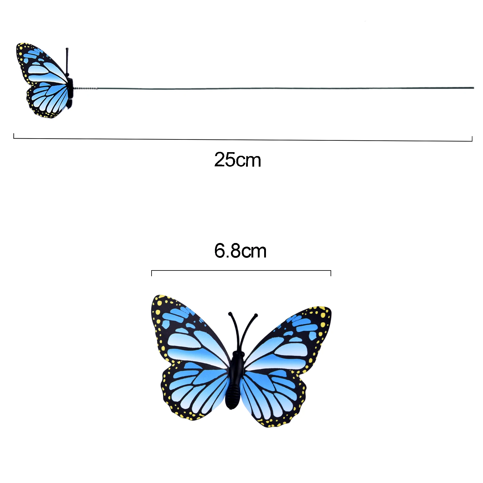 5-24 unids/set mariposas de simulación 3D jardín macetero colorido estacas de mariposa decoración al aire libre macetas Decoración