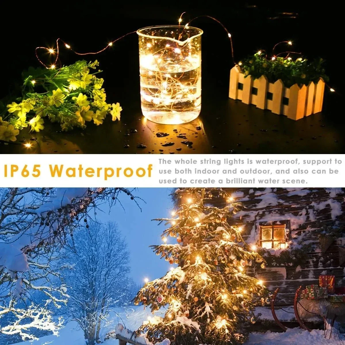 USB LED 2 M/5 M/10 M/20 M/30 M String Light 8 โหมดรีโมทคอนโทรลไฟ Fairy garlands งานแต่งงานคริสต์มาสโคมไฟตกแต่งวันหยุดใหม่ปี