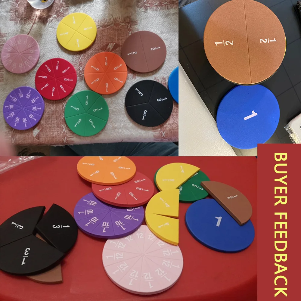 Bộ 9 Tập EVA Hình Tròn Phân Số Nhạc Cụ Montessori Toán Đồ Chơi Giáo Dục Toán Học Dụng Cụ Học Tập Học Sinh Giảng Dạy Quà Tặng