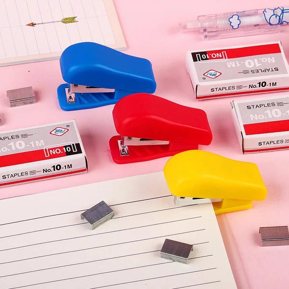 1-teiliges Hefter-Set, niedlicher Hefter, Mini-kleiner Hefter, Studenten-Briefpapier, Großhandelsset, Hefter im Großhandel