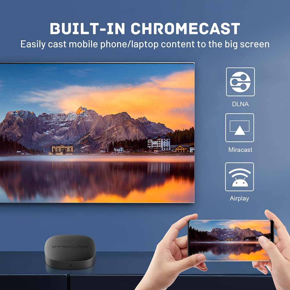 Kinhank Google TV 12.0 OS Box With Netflix 4K Ultra HD Certified Dolby Vision HDR10+ 2GDDR4 16G Streaming Media Device