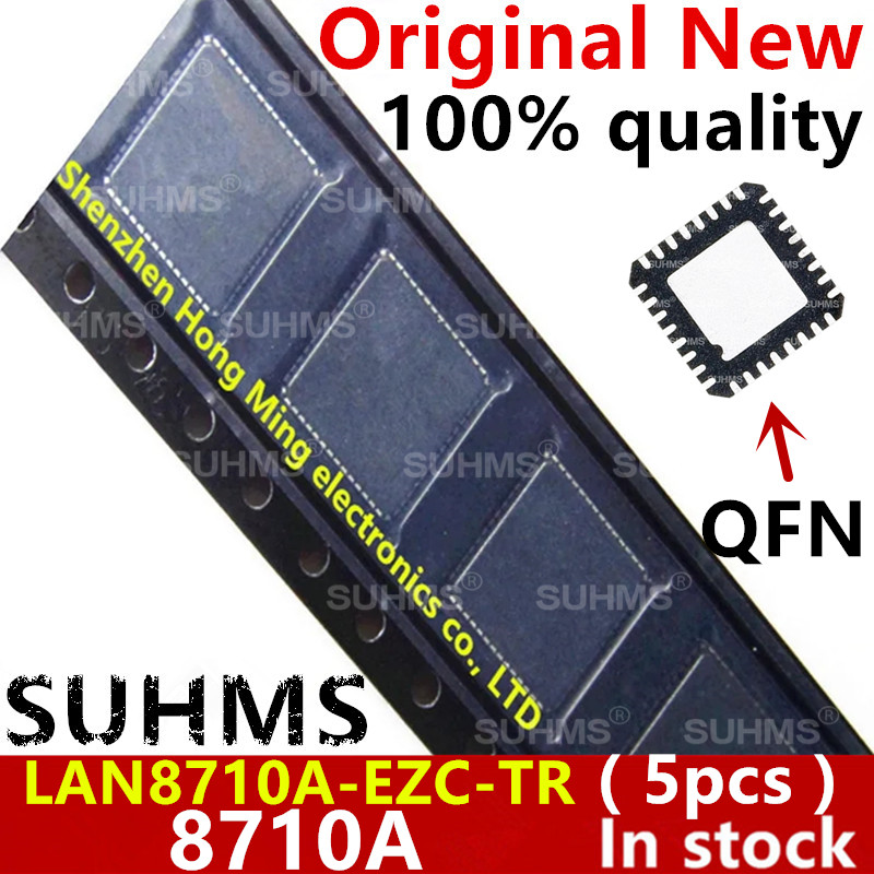 (5 Stück) Neues LAN8710A-EZC-TR LAN8710A-EZC LAN8710A 8710A QFN-32