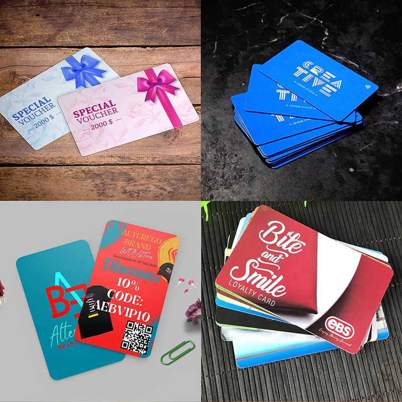 PVC Business Cards Customize  Instagram Business Card Round Cornor for Office  free design, QR Code，waterproof，Free design