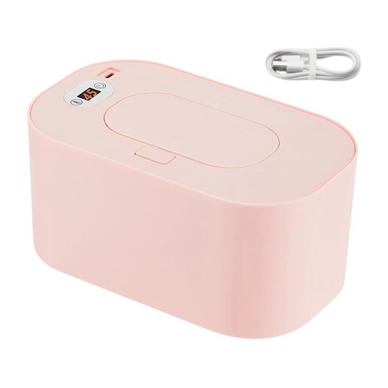 Wet Wipe Warmer USB Baby Wipes Warmer Container Large Capacity Travel Tissue Dispenser Smart Precise Temperature Control Diaper