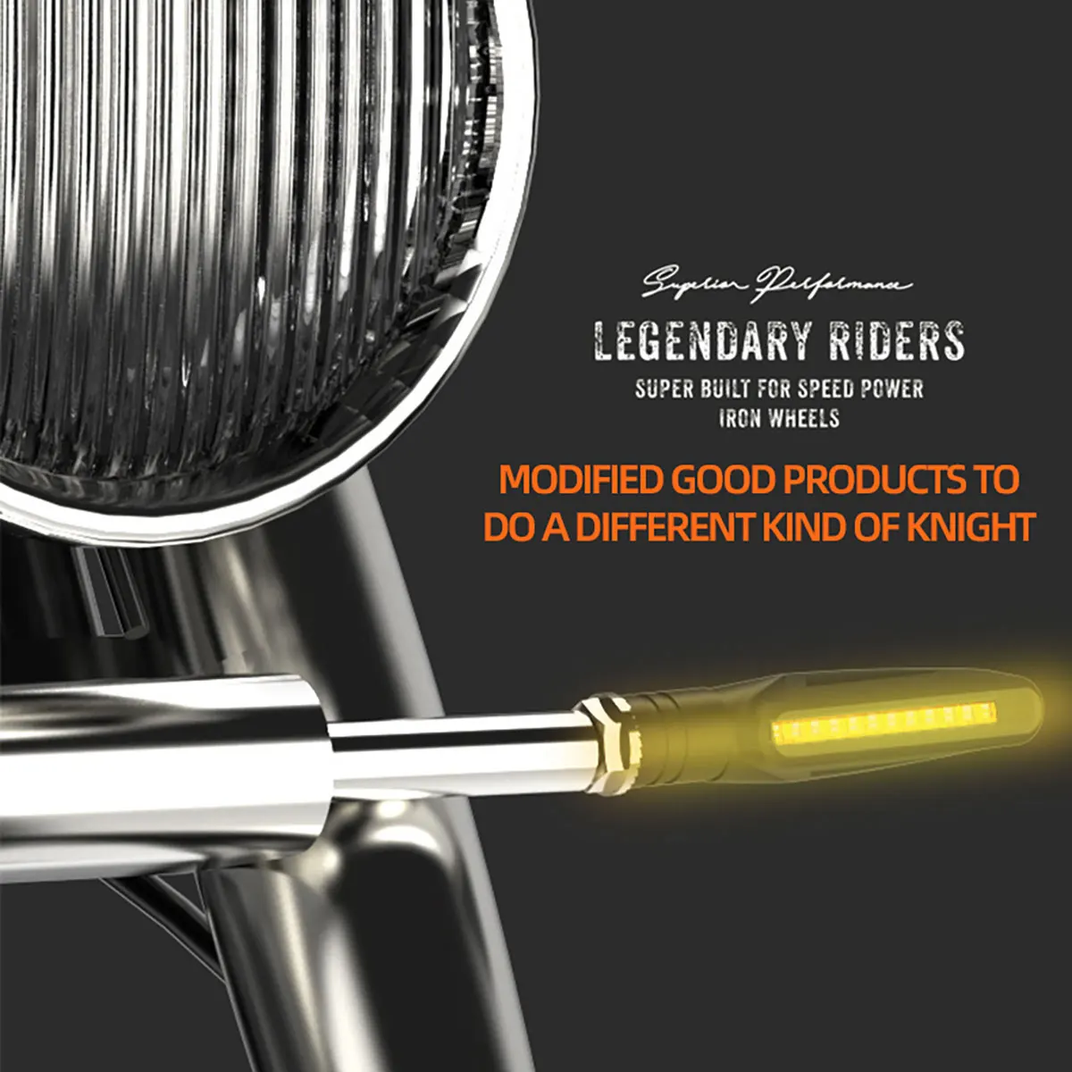 2/4pcs Motorcycle LED Turn signal flowing light 12v Waterproof Amber Flasher Indicator Blinker Rear Lights Lamp Accessories