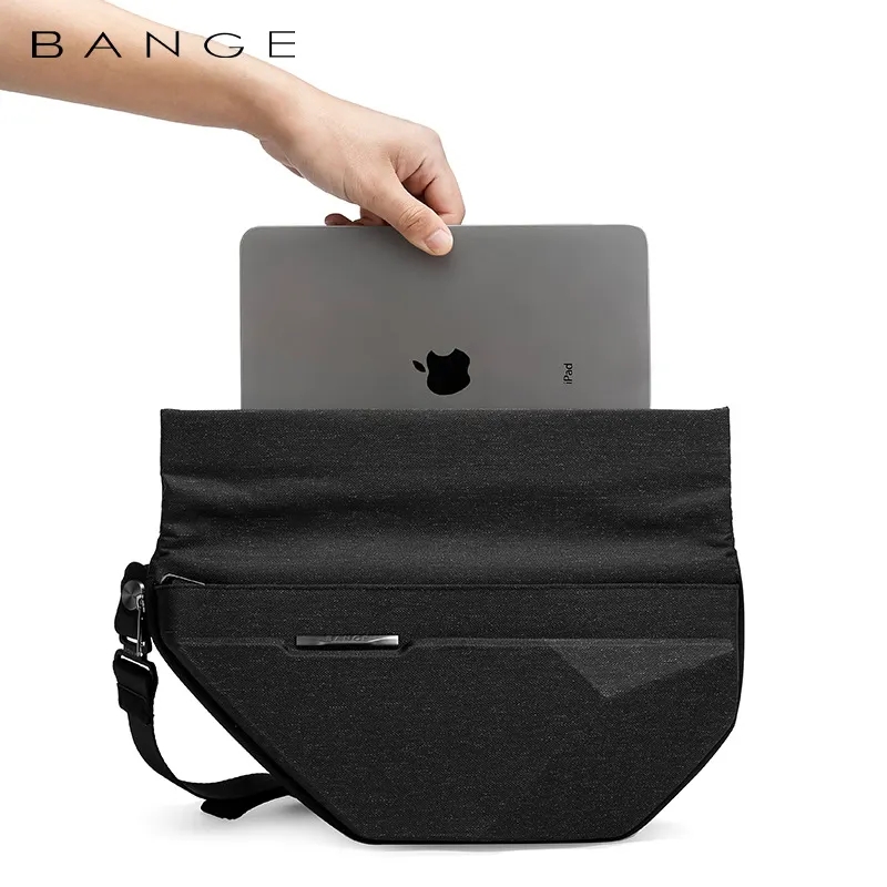 Bange-男性用盗難防止クロスボディバッグ,多機能,ハードショルダーストラップ,トラベルバッグ,iPad, 7.9インチ