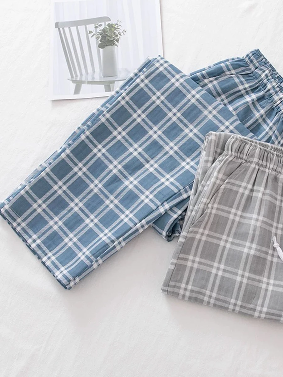 Herren-Pyjamahose, Frühling und Herbst, dünne Hose, lässig, Sommer, große Größe, lockere Heimhose, kann draußen getragen werden