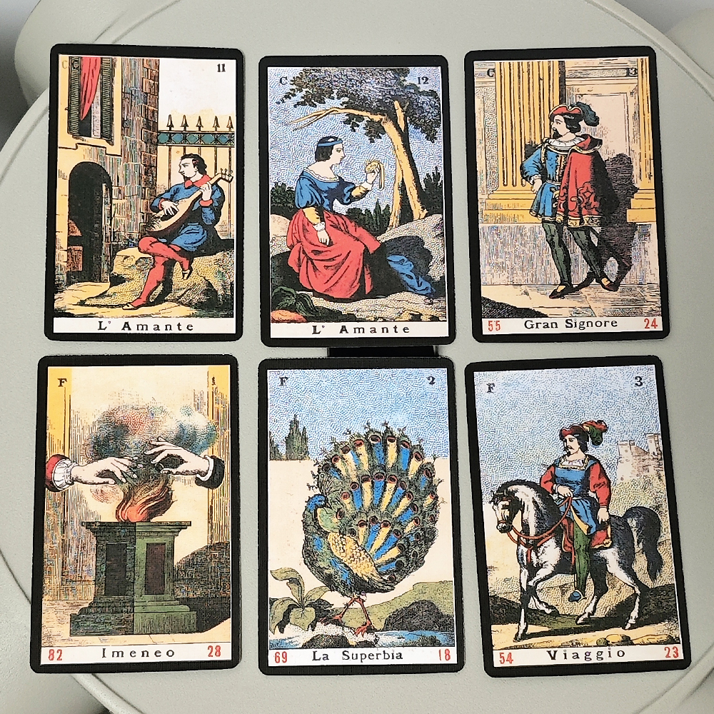 9 x 6 cm, 52 Stück, Oracle Sibyl-Karten, jeden Tag, Oracle-Deck