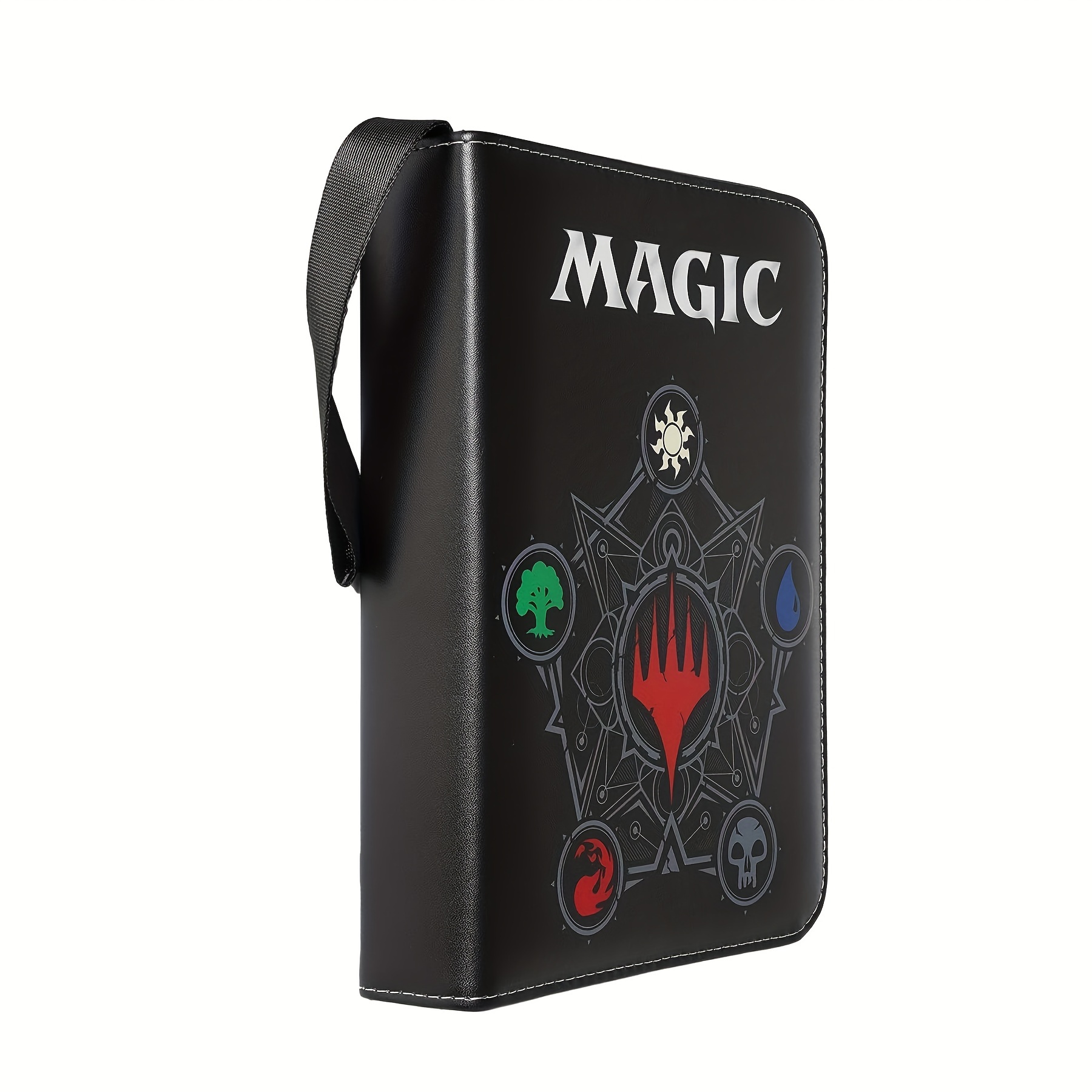 4 ポケット トレーディング カード バインダー アルバム ホルダー ページ フォルダー プロテクター マジック トレーディング カード TCG - 3 リング ジップ MTG カード バインダー アルバム