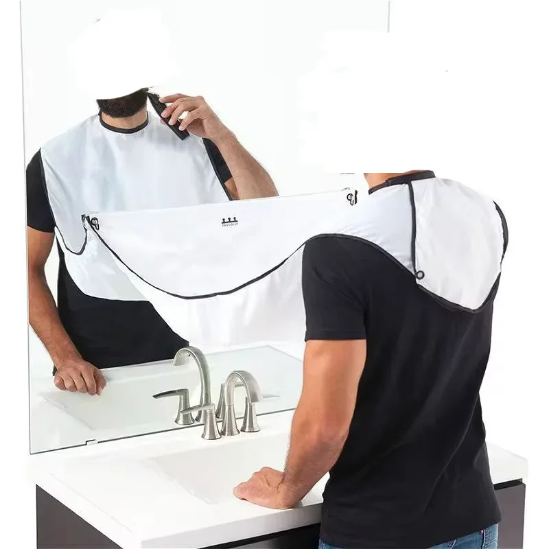 Männliche Rasierschürze, Bartfänger, Umhang, Pflege, Lätzchen, Gesicht, rasiertes Haar, Lätzchen für Erwachsene, Rasierer, Reinigung, Friseur, für Männer, saubere Schürze, Geschenk
