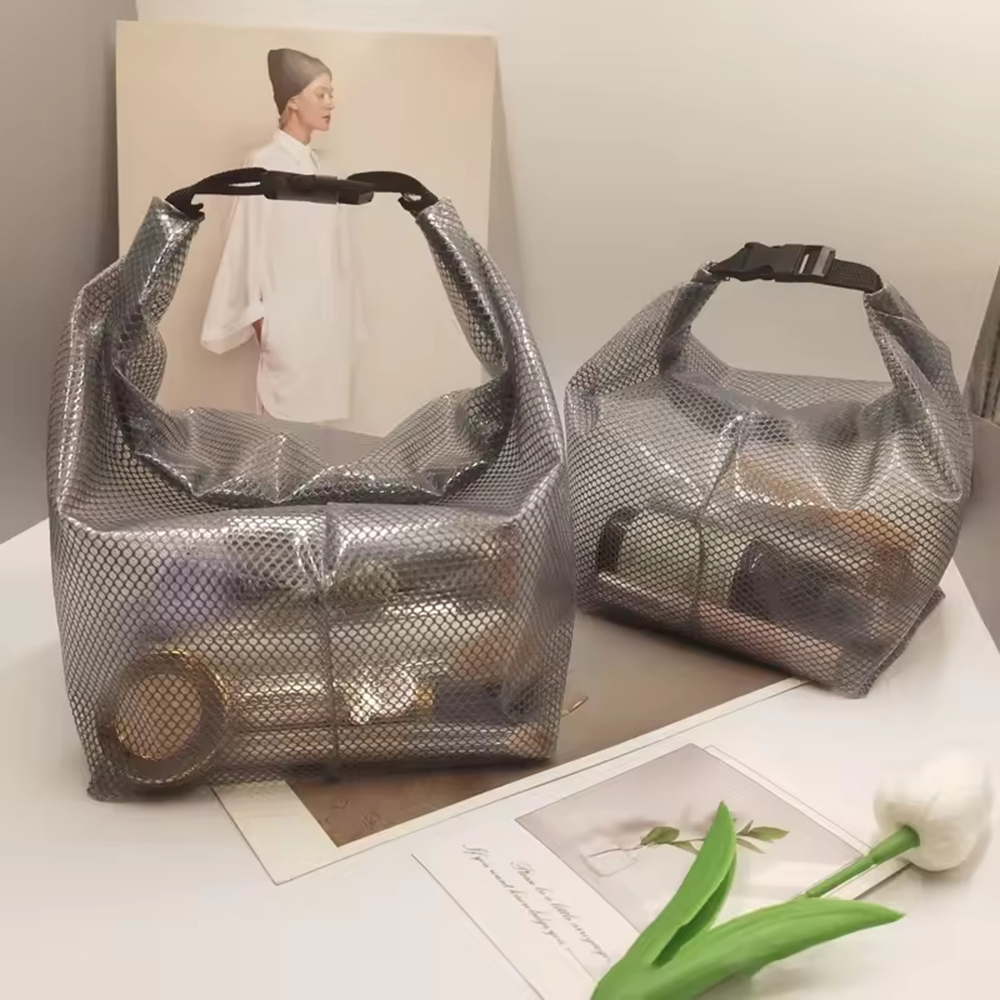 Bolsa de almacenaje para maquillaje de viaje, gran capacidad, impermeable, de mano, adecuada para nadar y transportar al aire libre, 1 ud./2 uds.
