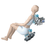 Riel guía súper largo tipo SL, manipulador retráctil 3D de doble movimiento, silla de masaje de cuerpo completo Artificial multimodo